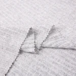 Thick needle hacci stretch knit rib polyester fabric nylon knitted for garment