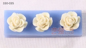 three rose flower sugar mold,fondant cake tools,baking mold