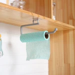 Toilet Paper Hanging Rack Wall Mounted Plastic Kitchen Towel Roll Paper Holder