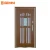 Import Top sale wrought iron and glass door tempered glass single steel door from China