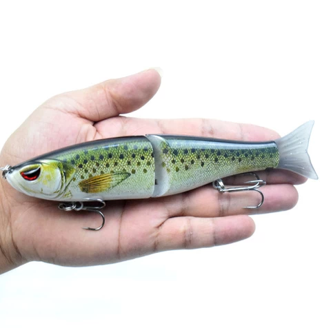TOPLURE 18cm 62g Big Minnow 2 Section Hard Lure Sea Water and Fresh Water Fishing Lures with Soft Tail