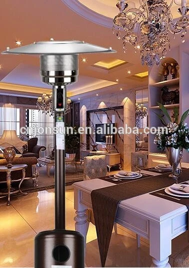 Torch Light Patio Heater with conical burner for outdoors heating film