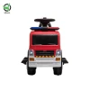 toy car with protective device and shading function kids ride on car electric toy fire truck with alarm sound
