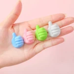 Trackless Hook Clip Holder Wall Hanger Hook Thumb-shaped Plastic Adhesive Hook With Nano Adhesive Tape