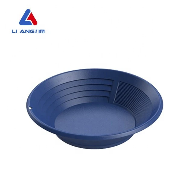 Traditional portable and flexible copper gold pan for alluvial tin mineral mining