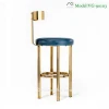 Triumph New gold Lucite Bar Stools, Industrial pub stool, gold-plating hotel chair commercial furniture