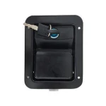 Truck Body Parts Polished Tool Box Paddle Lock With Key Locking Rotary Paddle Latch