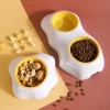 TT06 WYCY 2022 New Arrival PP Single and Double Pet Yolk Bowl Anti-tipping Puppy Feeding Double Bowl