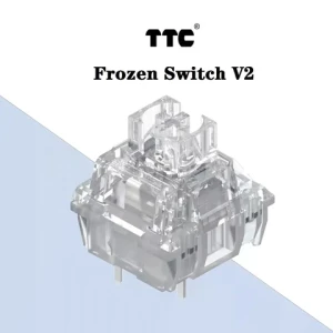 TTC Frozen Switch V2 Mechanical Keyboard Silent Mute Linear Switch 39g 3 pins RGB Transparent For Gaming Switch