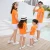 Import Two piece family matching outfit clothes cotton custom print pattern uniform T-shirt and shorts set from China