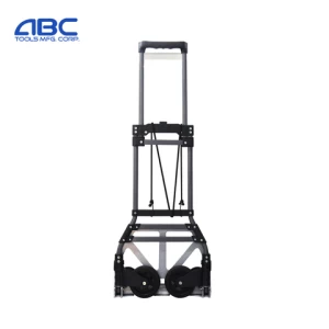 Two Wheels Compact Folding Storage Aluminium Hand Trolley Truck With Hand Push