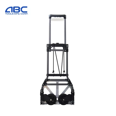 Two Wheels Compact Folding Storage Aluminium Hand Trolley Truck With Hand Push