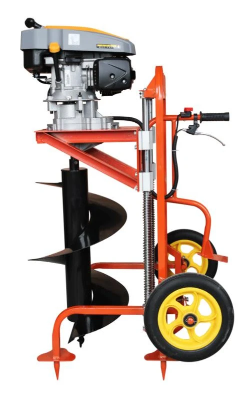 UM 2 wheels drill auger good quality trolley earth auger