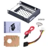 Unestech  2.5&quot;SATA Tray-less Hard Drive Case to 3.5&quot;Floppy Drive Bay SSD HDD Mobile Rack with key lock