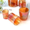 Unique amber decorated cheap tall crystal glass vase with factory price