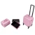 Import Unique design new professional portable large capacity 5 in 1 makeup rolling train travel cosmetic case from China