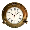 Unique Design Porthole Wall Clock Metal Brass Antique Finishing Customized for Home and Office Wall Decorations