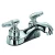 Import upc modern kitchen design Dual Handle Chrome Finish high quality and cheap wash basin faucets from China