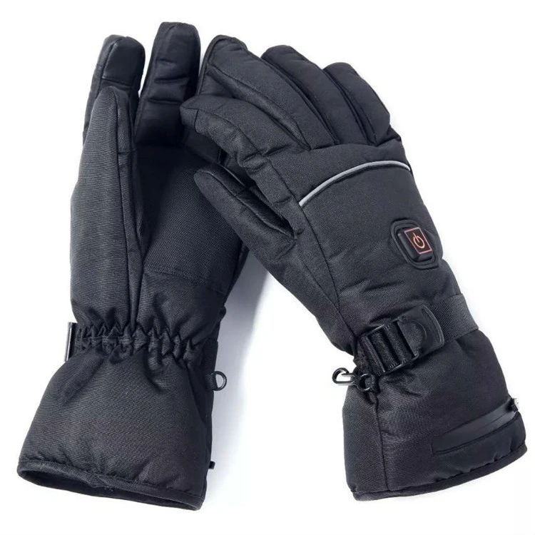 USB Hand Warm three-speed Adjustable gloves heated Temperature Cycling Motorcycle Ski Gloves With Rechargeable Battery Case