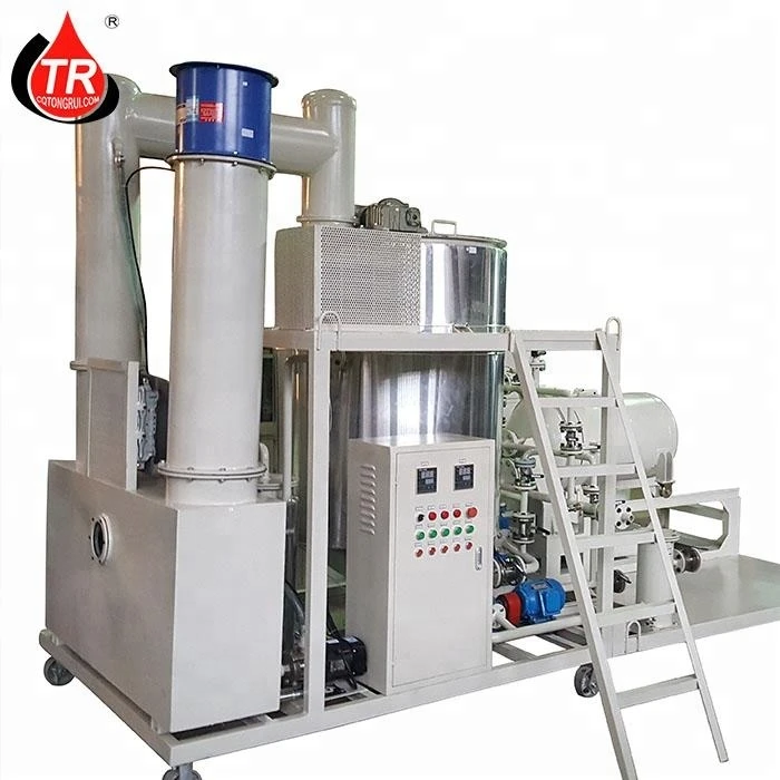 Used Black Engine Oil Bleaching To Yellow Oil Recycling Machine