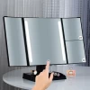 Vanity Light Beauty Touch Dimmable Led Makeup Trifold Mirror