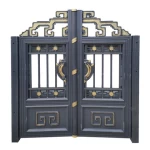 Villa Wrought Iron Main doors Designs Electric Sliding Driveway gates