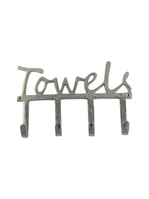 vintage Traditional Aluminium metal Wall Cloth hanger Key Hooks towel accent wall hanging hook for Home Decor