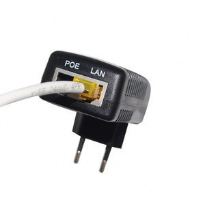 Buy Wall Plug Poe Injector With 24v 48v Power Supply For Security Ip ...