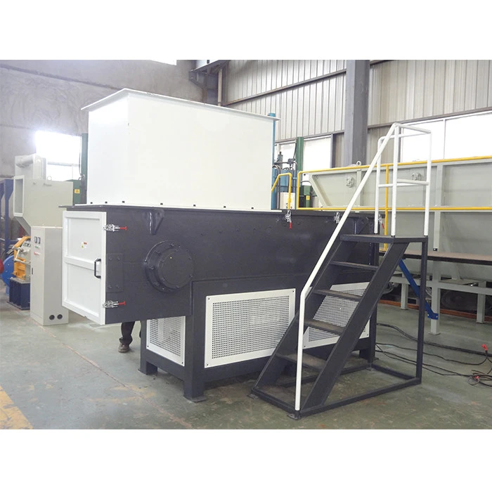 waste rubber tires crushing and shredding machine