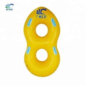 Water sports lazy river double tube pool floats factory supply inflatable water park tubes