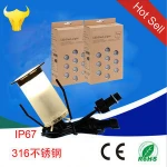 waterproof 12v Outdoor Garden and Path Lights Recessed LED underground lights