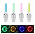 Waterproof LED Light Tire Valve Cap Bicycle Flash Light Mountain Road Bike Cycling Tyre Wheel Lights LED Neon Lamp Cover Wheel