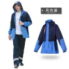 waterproof Pongee pvc raincoat suit  high quality Polyester  raincoat / rain gear