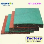 waterproof rubber mat anti-slip outdoor safety rubber floor tile/ rubber floor mat for outdoor playground with high quality