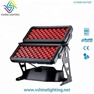 waterproof vshine dmx control led wall washer city color light 6in1 120pcs color cyclorama light