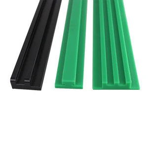 Wear resistant extruding uhmw PE500 HDPE linear guide rail chain track plastic guide plate