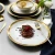Import Wedding dinnerware personalized white glaze gold rim porcelain dinner plate for wedding from China