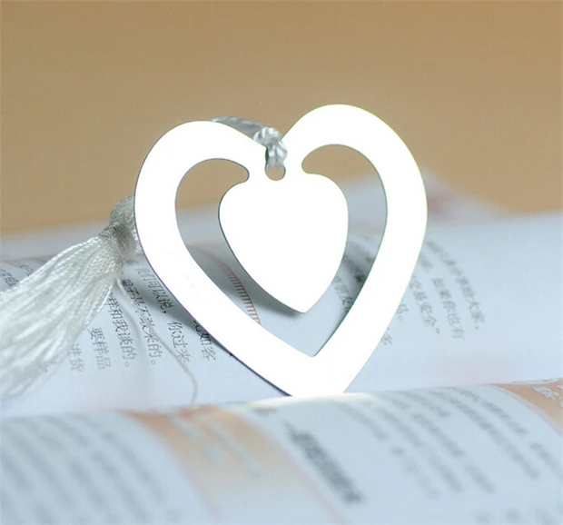Wedding favor --Wedding celebration supplies Fashion creative gifts &quot;love story&quot; heart bookmark