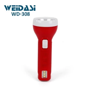 WEIDASI plastic body powerful hand torch light flashlights rechargeable led