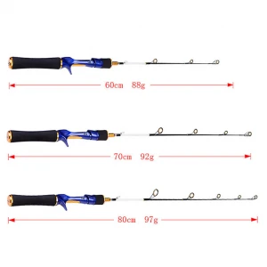 WEIHE 60/70/80cm multi sections contraction glass fibre telescopic fishing rod