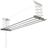 WELLEX - CH4180 Semi-automatic Clothes Laundry Drying Rack (Straight Bar) Stain Steel Clothes Dryer Rack Hanger Drying Hanger