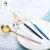 Import western rose gold plated coating full stainless steel cutlery set flatware dinnerware set tableware set from China