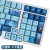 Import Whale Keycaps Blue color Cherry Profile Keycap 151 keys Custom Keycap Set Dye Sublimation ANSI US Layout for Cherry Mx Switch from China