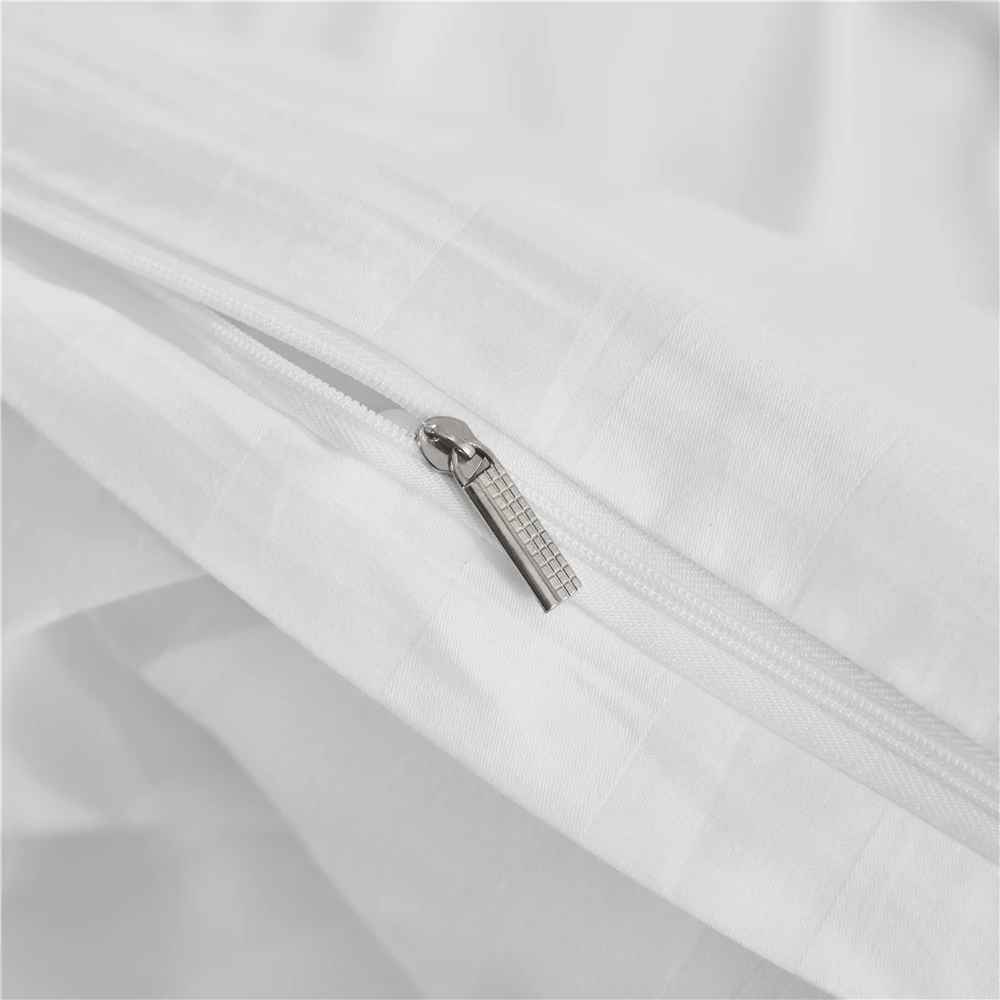 White Hotel Flat Spread 300TC Cotton Bed Linen Sheet Hotel Bedding Set