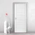 Import White Paint Flush Wood Door Wooden Panel Modren Design Interior Flush Door With V Groove from China