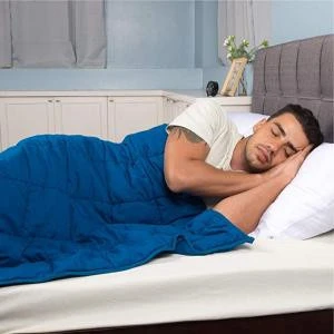 wholesale 25 pounds 60x80 men king size  organic gravity weighted blanket with duvet