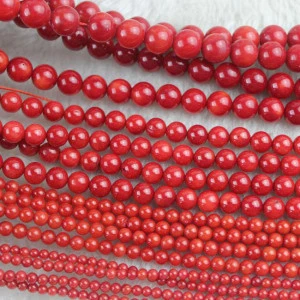wholesale 3mm-10mm round spacer coral loose beads