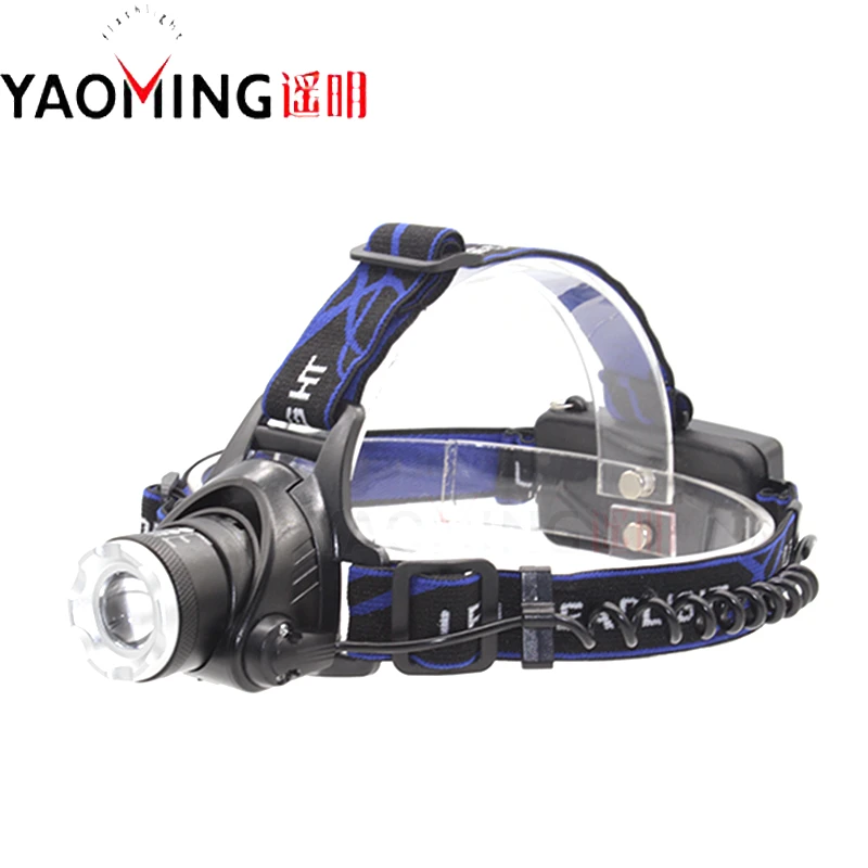 Wholesale Aluminum Rechargeable 18650 LED head lights Ultra Bright Headlamp Zoomable XML-T6 Torch