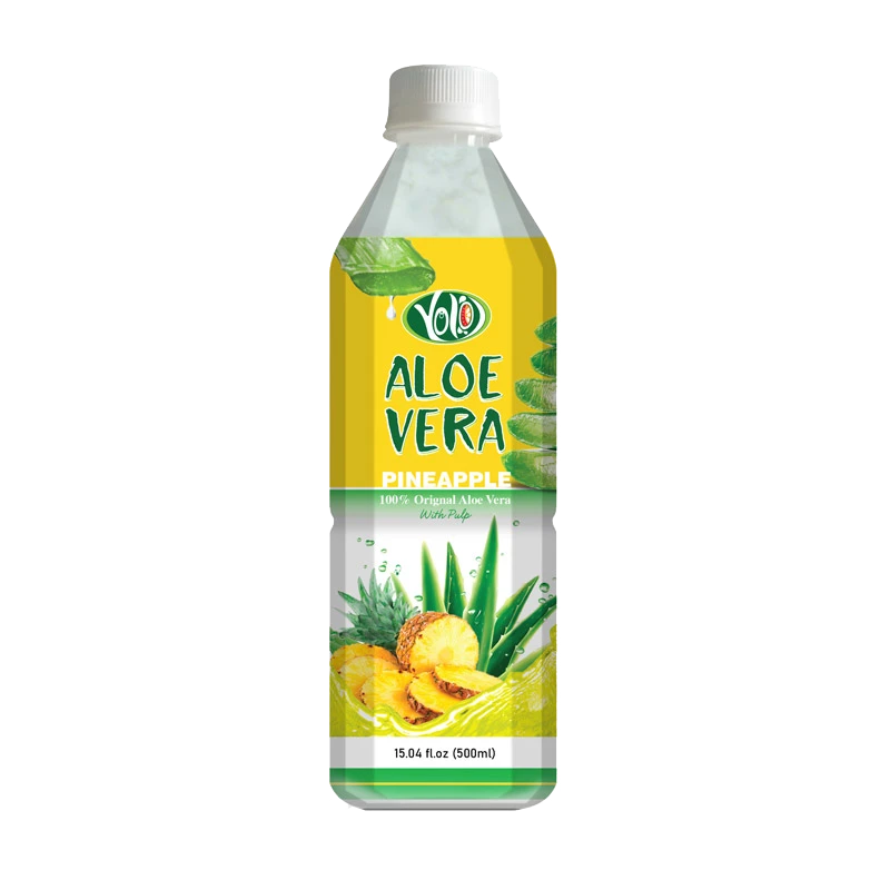 Wholesale Best Price 500ml Pet Bottle Fresh Natural Aloe Vera Juice Mango Drink Private Label Fast Delivery