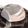 Wholesale 100% Brazilian Virgin Cuticle Aligned Hair Swiss Lace Human Hair Toupee for Men